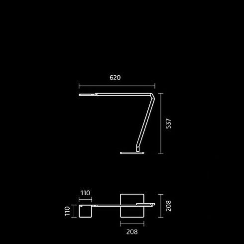 Roxxane Home LED-Tischleuchte 2700K, dark bronze