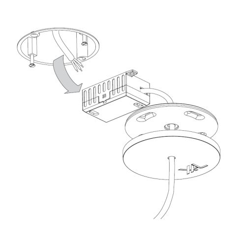 Deckeneinbau-Baldachin, weiß für TULA MICRO
