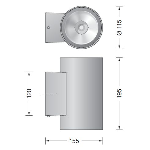 24536AK3 LED-Wandleuchte, silber