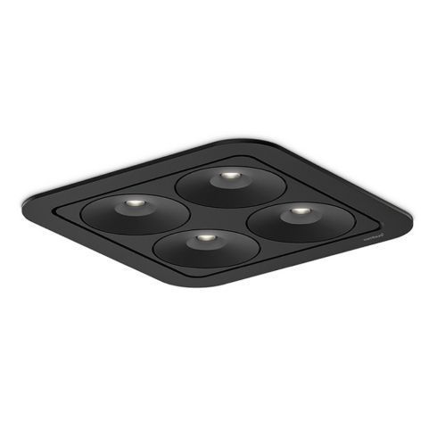 Q Four IN 40° 4000K Deckeneinbauleuchte · Downlight, schwarz