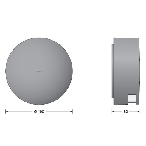 24055K3 - 90° Wandleuchte, grafit